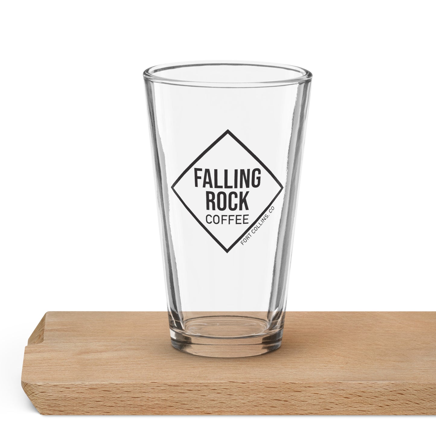 Falling Rock Coffee Pint Glass